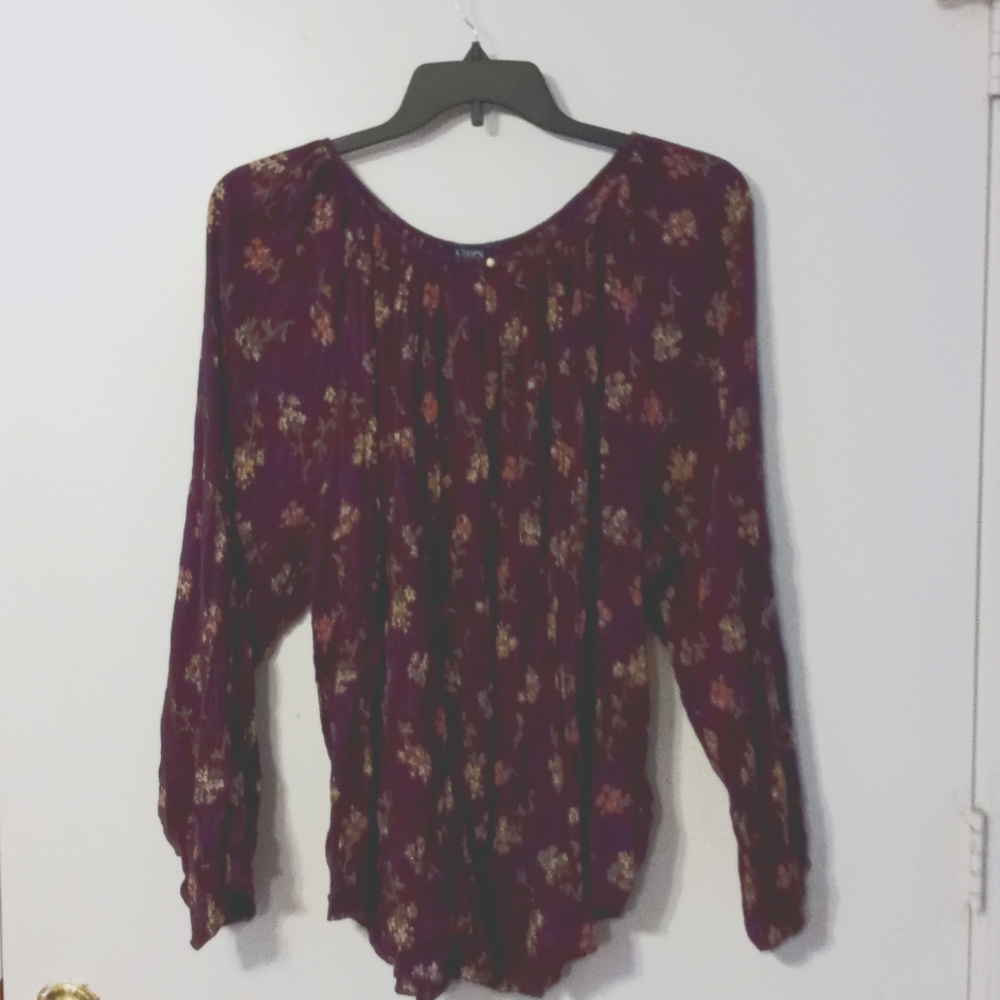 Long sleeve shirt crinkle cotton material